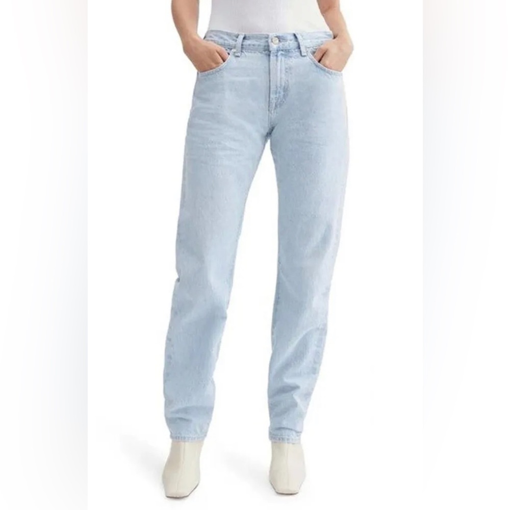 7 For All Mankind Women's Low Rise Straight Leg Jeans Size 31 NWOT Las Palmas